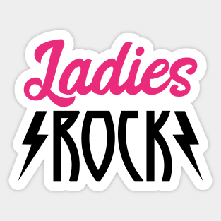 Ladies Rock Sticker